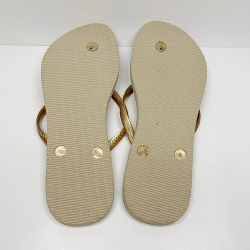 HAVAIANAS sandali infradito infradito slim party oro metallizzato piscina spiaggia taglia 11/12 - Foto 7 di 7
