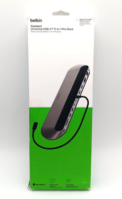 Belkin Connect Universal-USB-C-11-in-1-Pro-Dock für 3 Monitore, Silicon Motion-T