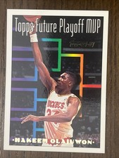 1993-94 Topps Gold #205 Hakeem Olajuwon Future Playoff MVP Houston Rockets