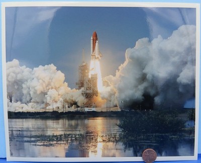 NASA Press PHOTO vtg STS-71 Space Shuttle ATLANTIS 100th US Human Space Launch E