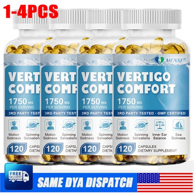 #ad Vertigo Comfort Capsule 1750mg Dizziness Relief Supplements Body Balance Softgel $23.01