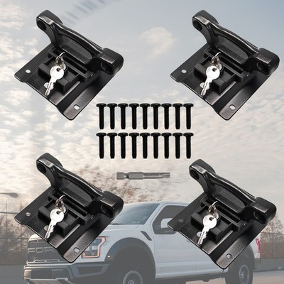 4PCS Truck Bed Tie Down Anchors Brackets Box Link Cleats Fits Ford F-150 2015+