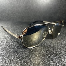 Nautica NLS6008 003 Gold Blk Gold Mirror Lens Aviator Sunglasses 57-16-135 READ