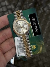 2026 Rolex Datejust 31 Silver Diamond Roman Six Dial on Jubilee 278273 Card