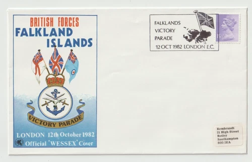 12/10/1982 UK GB Cover - British Forces Falklands Victory Parade - London EC