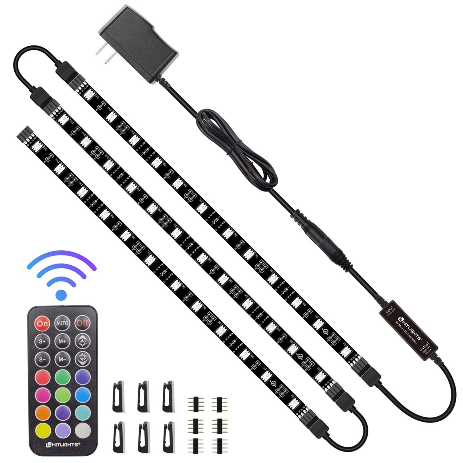 LED Strip Lights 3 Pre-Cut 12Inch/36Inch LED Light Strip Flexible Color Chang...