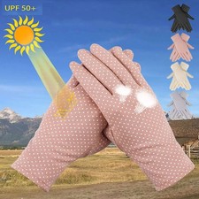 Breathable Womens Gloves Sun Protection Full Finger Anti-UV Ultra-Thin Gloves US