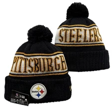 Pittsburgh Steelers New Era Beanie Knit Pom Winter NFL teams Hat NEW US SHIP GGG