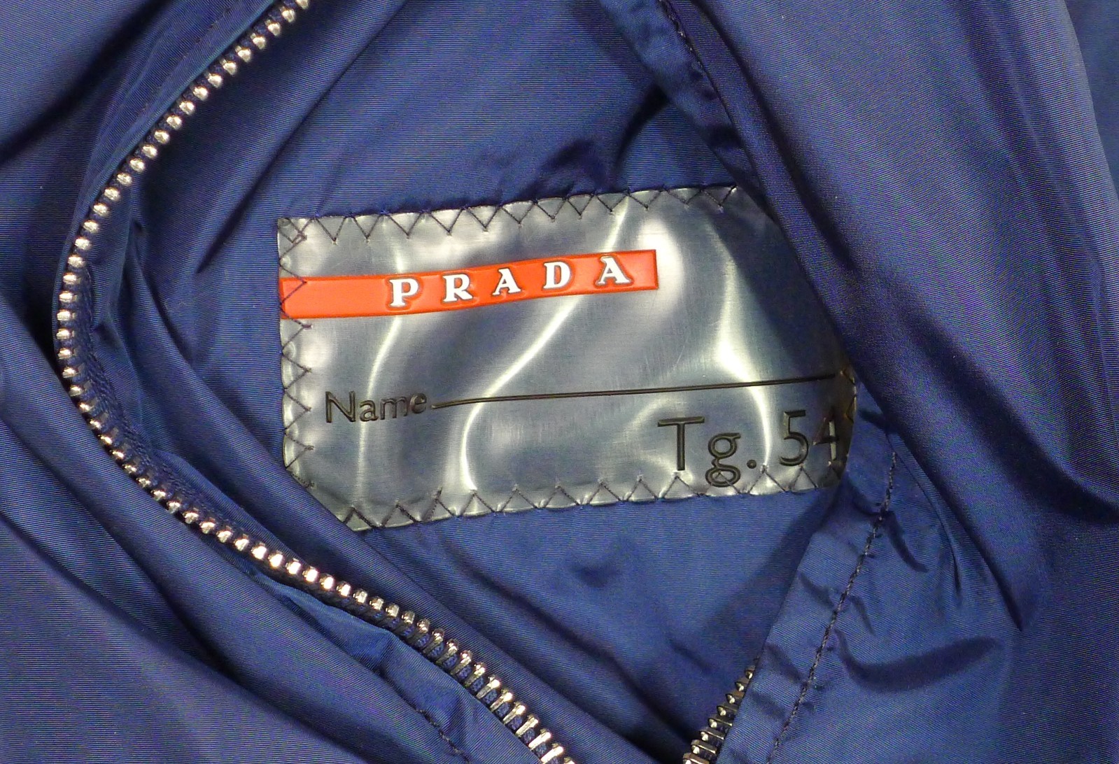 Prada Sport 2006 Windbreaker Jacket Reversible Blue Nylon Mens Size 54 #138 thumbnail 11