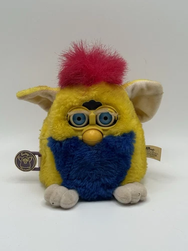 Vintage 1999 Tiger Electronics Furby Babies Yellow Blue Red 70-940 Mohawk Tested