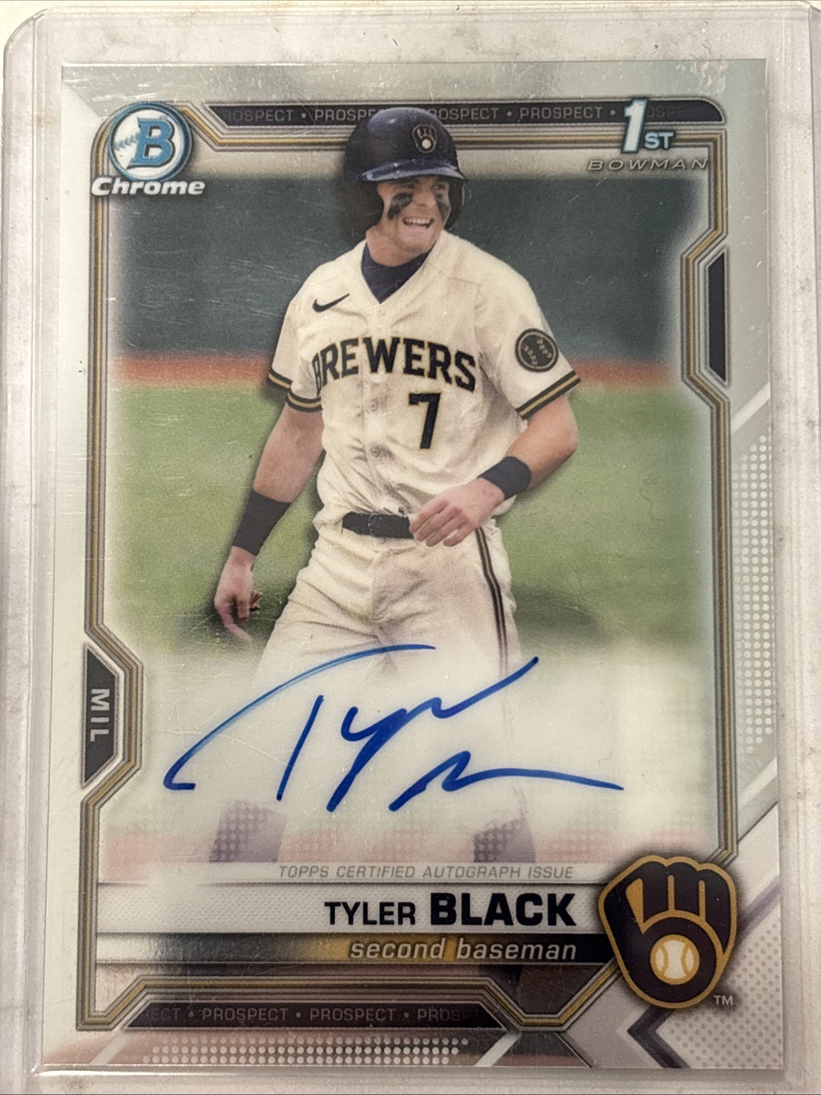 2021 Bowman Draft - Chrome Draft Pick Autographs Tyler Black #CDA-TB (AU, RC)