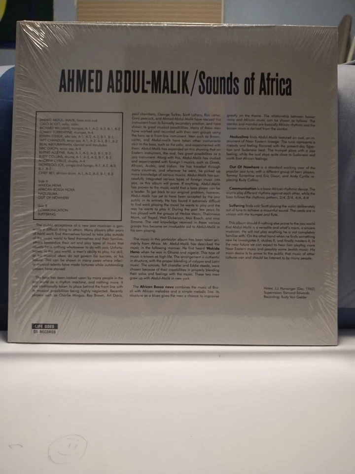 AHMED ABDUL-MALIK Sounds of Africa SCARCE MINT JAZZ REISSUE shrink MONTEGO JOE - Image 3 of 4
