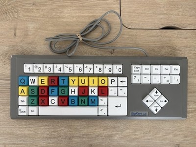 Greystone BigKeys LX USB Keyboard Large Print Color Coded Keys