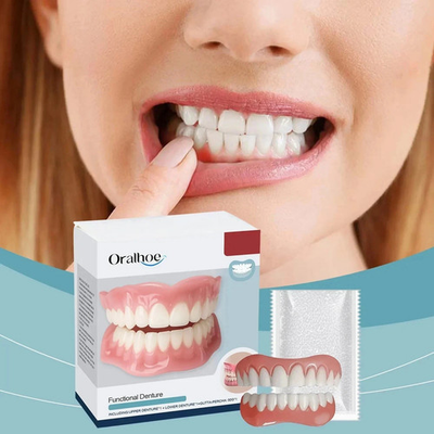 #ad Full Denture Set For Men And Women Upper And Lower Denture False Teeth Personal $11.54