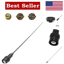 GRA-BNC 16.22 in Ultra-Flexible Dual-Band Antenna for VHF/UHF 144-440 MHz