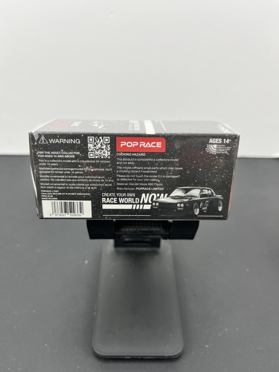Pop Race Coca-Cola Zero Skyline GT-R V8 Drif Hakosuka PR64-144 | eBay