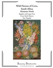 Wild Flowers of Ceres, South Africa Cross Stitch Pattern - Marianne North - Regu
