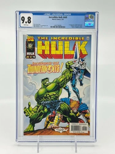 Incredible Hulk #449 CGC 9.8 White Pages 1st Appearance of the Thunderbolts