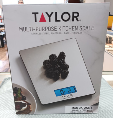 NEW!! Taylor Digital Kitchen Scale 11LB/5KG Capacity-3844