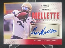 Aaron Mellette #A113 Autograph Rookie Card Auto 2013 Sage HIT Red Football RC. rookie card picture
