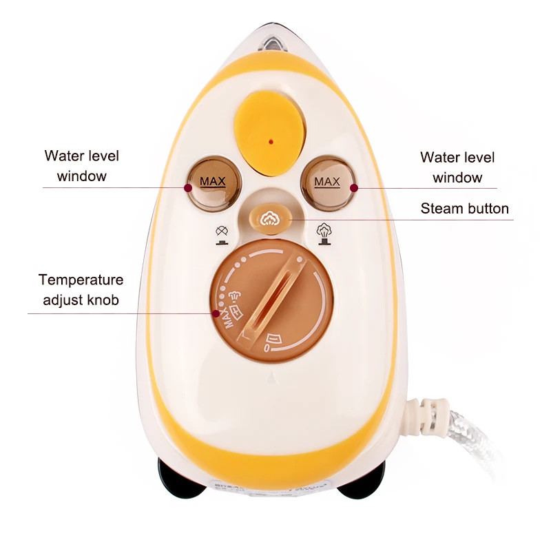 Mini fer à repasser vapeur portable de voyage 110V blanc
