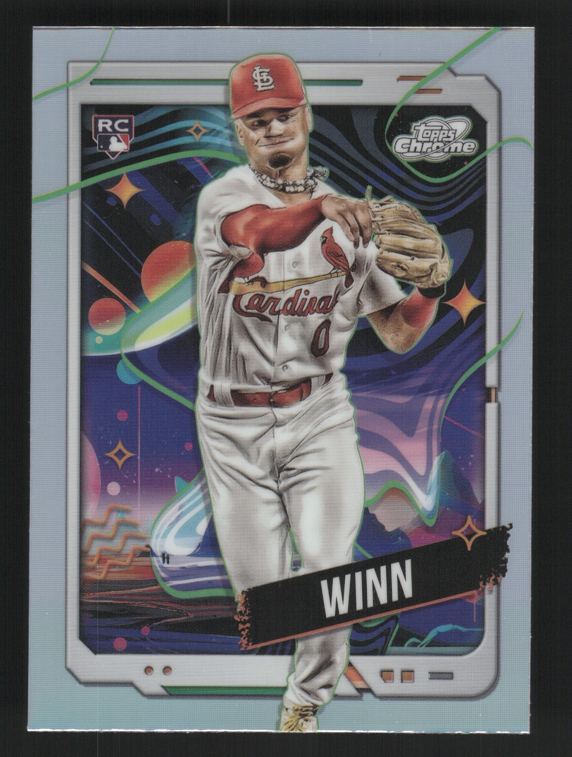 2024 Topps Chrome Cosmic Masyn Winn #90 Refractor RC