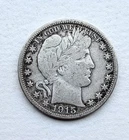 1915-S Barber Silver Half Dollar 50c Coin In VF/XF Condition