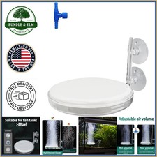60mm Air Disc Stone for Fish Tank with Adjustable Control Valve and Suction Cups