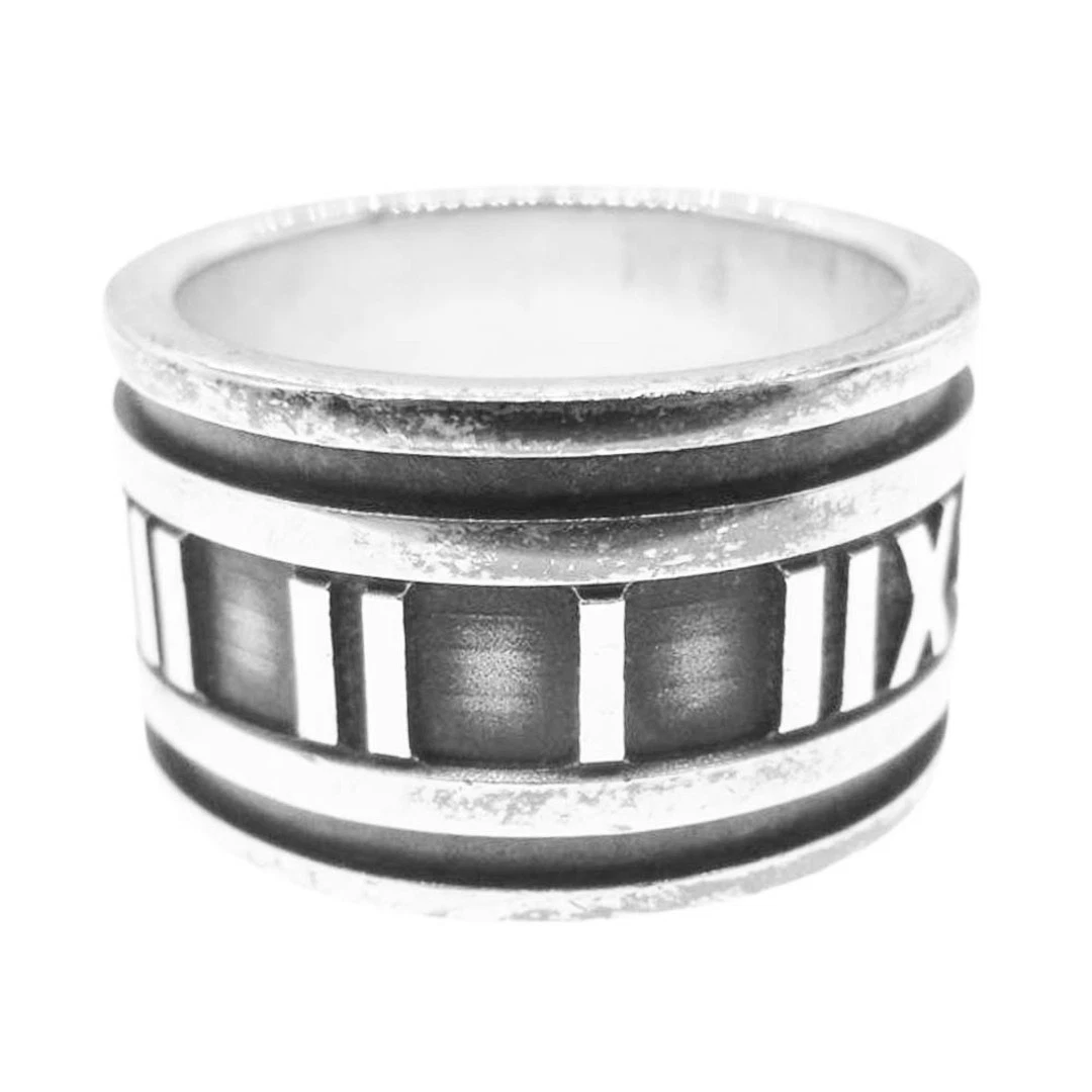 TIFFANY&Co. Tiffany & Co Atlas wide ring silver series size 9 U LIFE 0