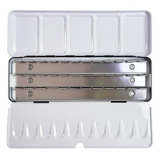 FCLUB Empty Watercolor Tins Palette - Medium Watercolor Palette Paint Case fo...