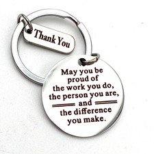 Charm Keychain New Thank You Gifts May you be proud of the work you do