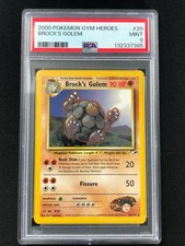 Pokemon 2000 Brock's Golem Gym Heroes 20/132 PSA 9  on eBay