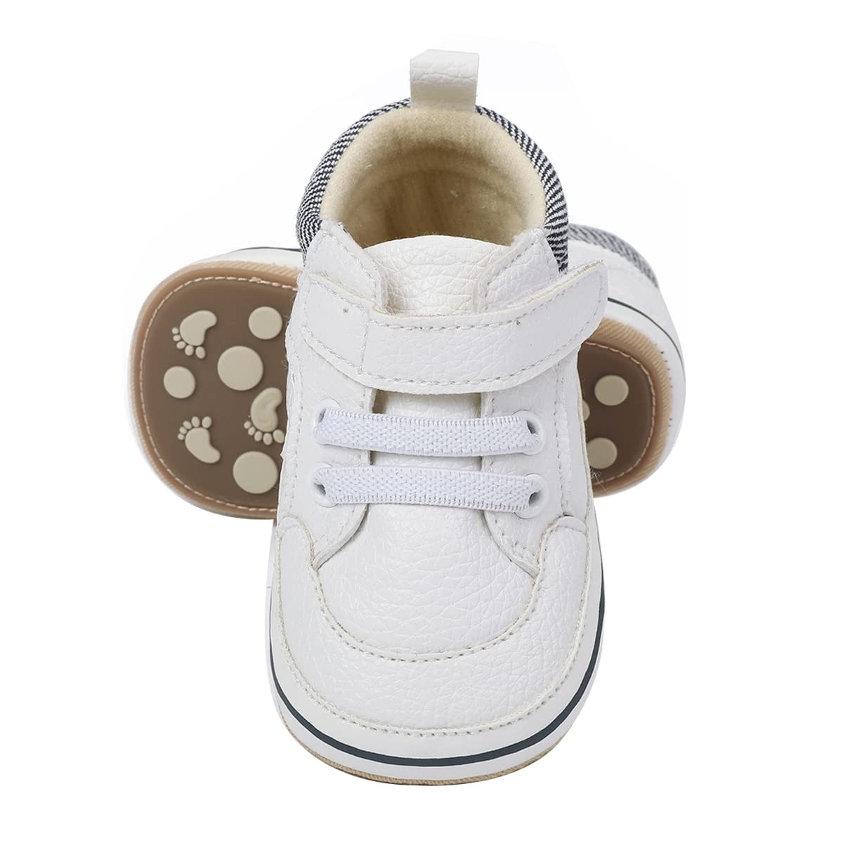 Boys Girls Infant Sneakers Non-slip Rubber Sole Toddler Crib