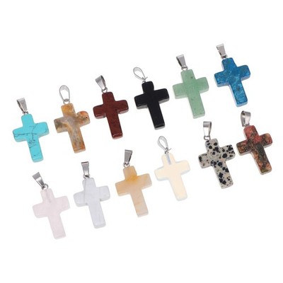  2 Pieces Schmuck Basteln Anhänger Naturstein Schmuckherstellungsbedarf