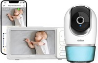 CHILLAX DM568 Baby Monitor with 5'' HD LCD Video Unit; 2K QHD Camera/Night Light