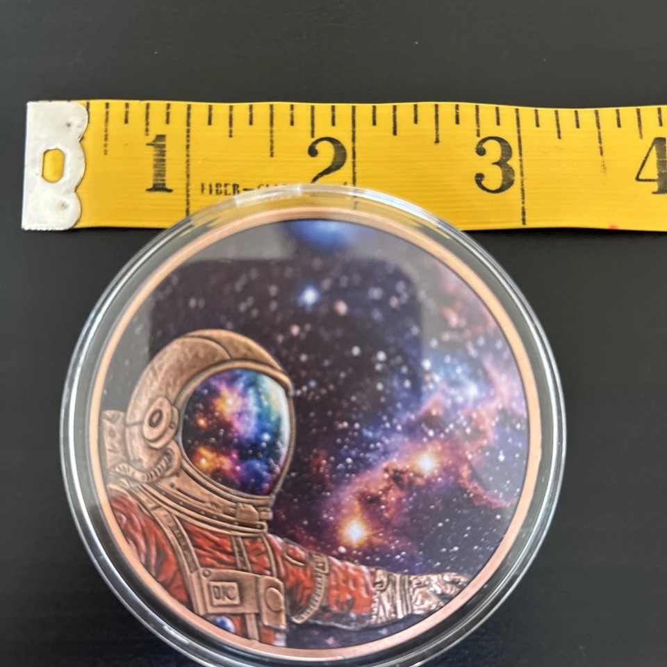 5 oz Copper Space Commander Astronaut – .999 Fine – Colored & Antiqued ...