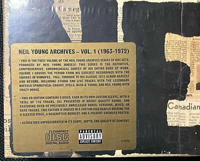 Neil Young ‎–Neil Young Archives -Vol. 1 (1963-1972)-8CD BoxSet