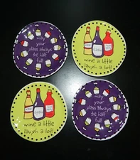 Set/4 Mud Pie Liquid Therapy Cheese Appetizer Snack Tidbit Plates