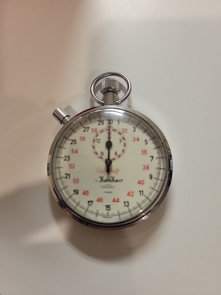 HANHART Vintage Stopwatch 1/10 sec 1 Jewel Mechanical Hand Wind