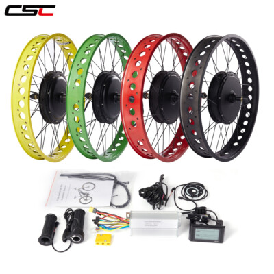 48V 1500W 20inch 4.0 wide Snow beach Fat ebike electric E bicycle conversion kit