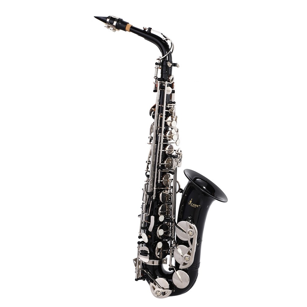 SLADE Brass Nickel Plating Saxophone E Flat Alto Curved Sax Saxophone