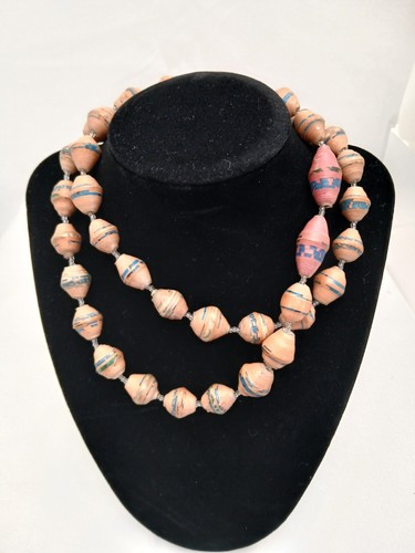 Paper Bead For Life Handmade Necklace- Fair Trade Jewelry - Picture 2 of 5