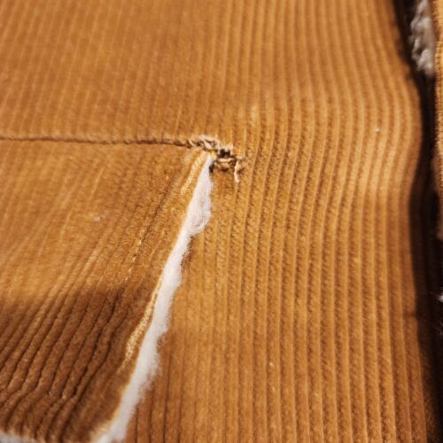 VTG 60s 70s J.P. Stevens NFL Corduroy Coat Jacket Sz L? Sherpa Lined Hippie - Picture 9 of 20