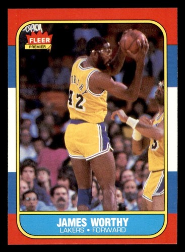 1986 Fleer Basketball #131 James Worthy NM/MT - 第 1/2 張圖片