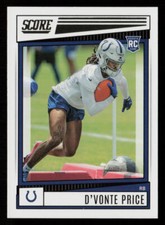 2022 Score #392 CJ Verdell RC Rookie Indianapolis Colts Football Card
