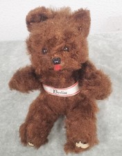 Vintage 7" Teddy Bear Berlin Souvenir Jointed Sash Tongue Out Free shipping