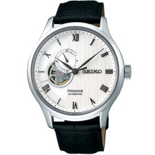 SEIKO PRESAGE SARY095 Mechanical Automatic Watch Leather Band White Dial 41.8mm 9