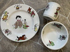 3 Childs MAYER CHINA Plate Bowl Cup SET Toyland BEAVER FALLS PA Restaurant Ware