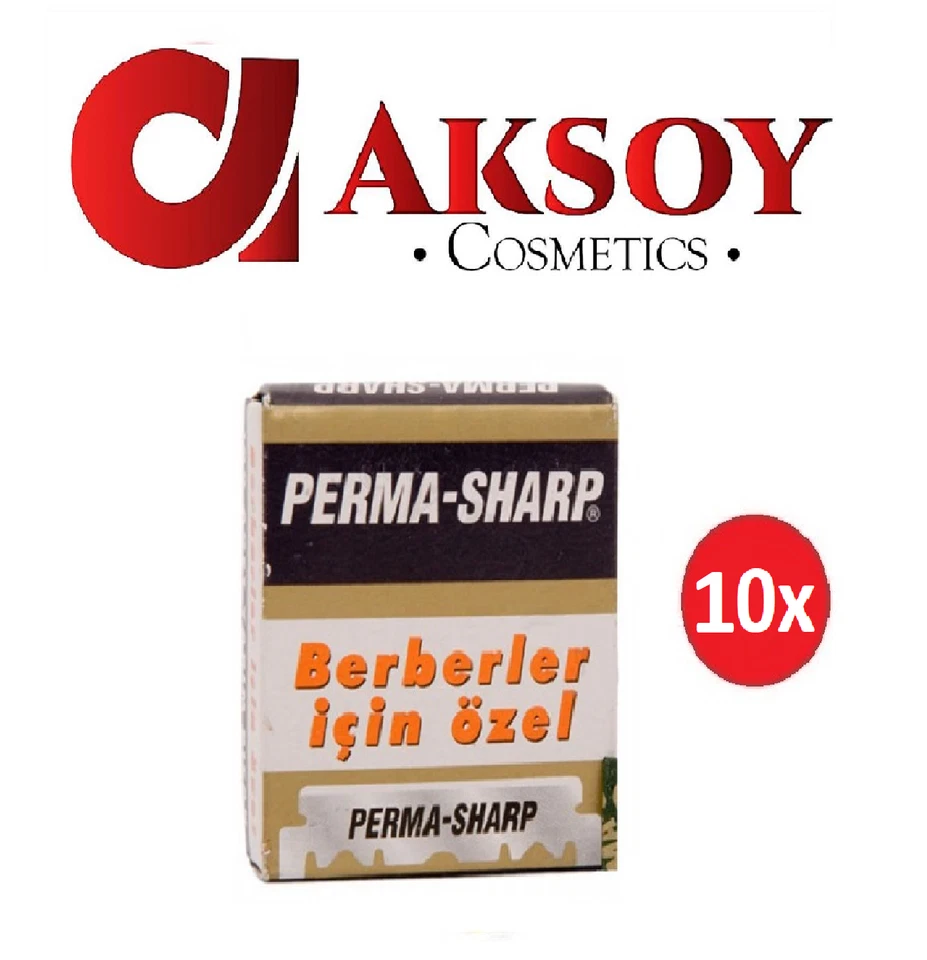 ( 0,07€ / Stk ) 10 x Perma-Sharp 100er Rasierklingen für Rasiermesser
