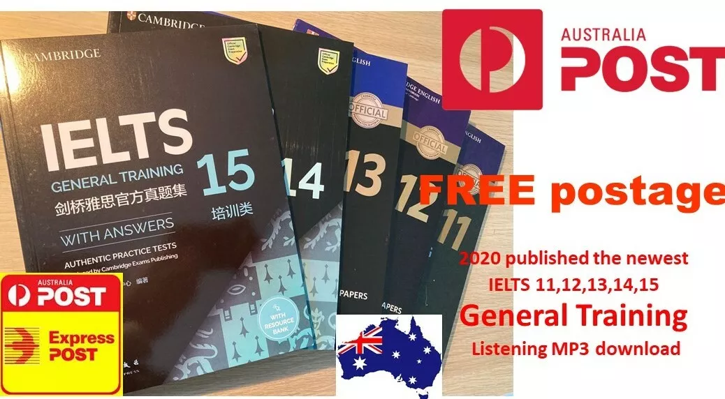 CAMBRIDGE IELTS 11,12,13,14,15 (11-15)GENERAL VER Books, 2020 PUBLISHED,